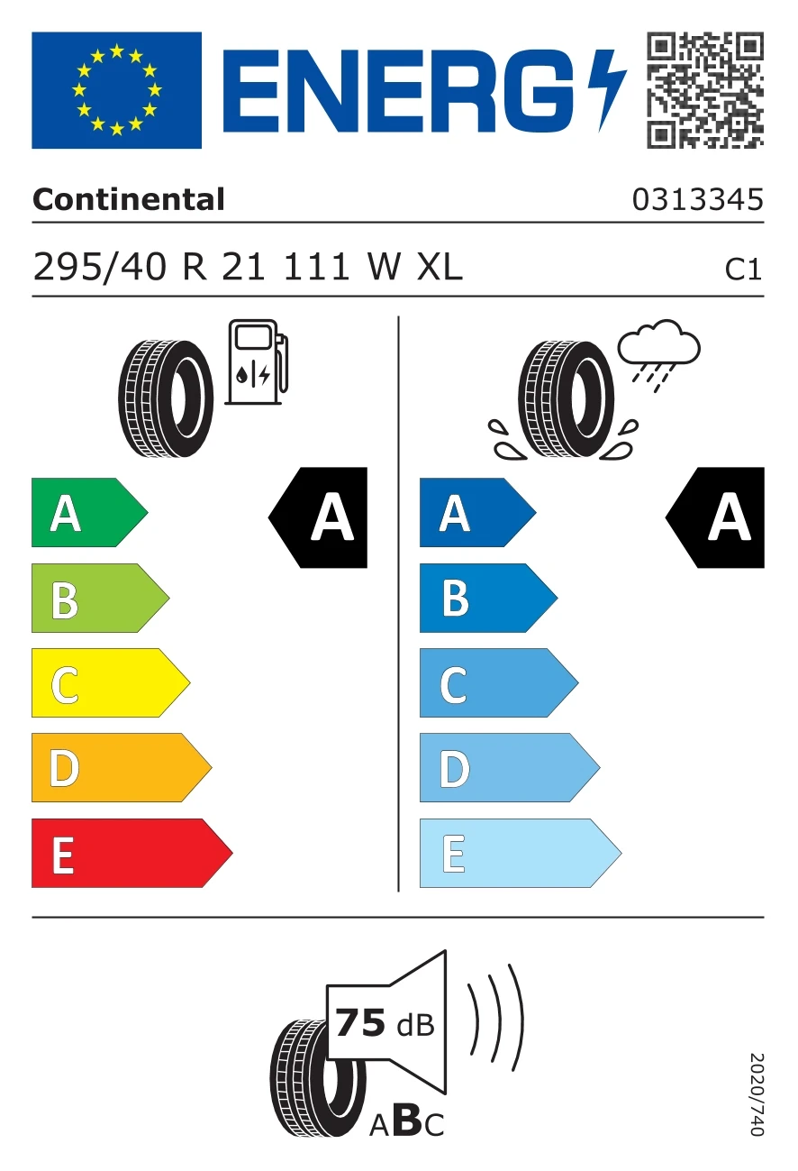 295/40R21 opona CONTINENTAL SportContact 7 XL FR POL 111W